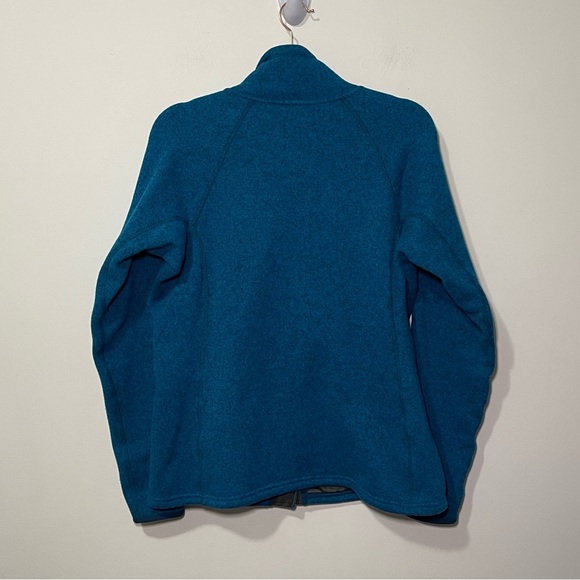 The North Face Women's Blue full zip up fleece outdoor athletic jacket in size L - Picture 8 of 8